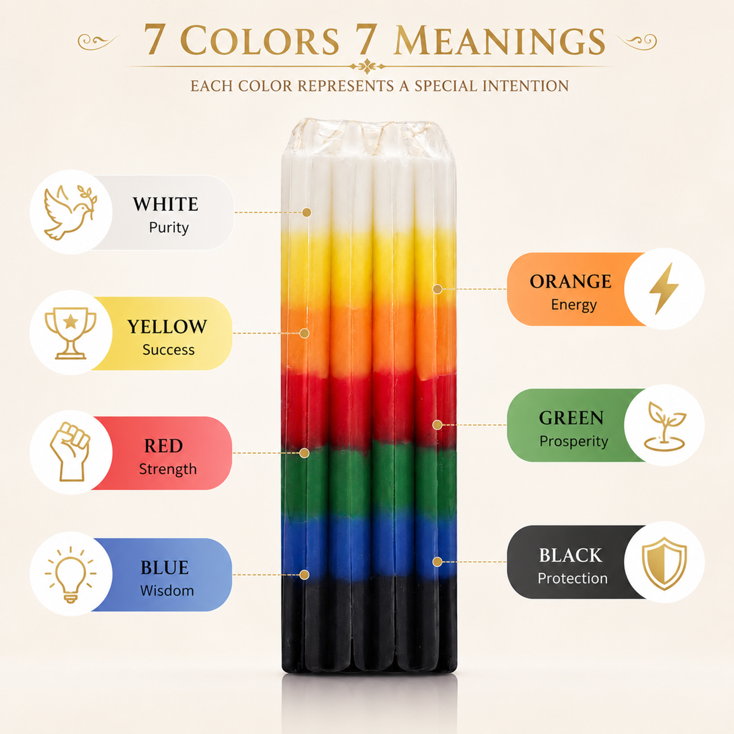 color stick candle