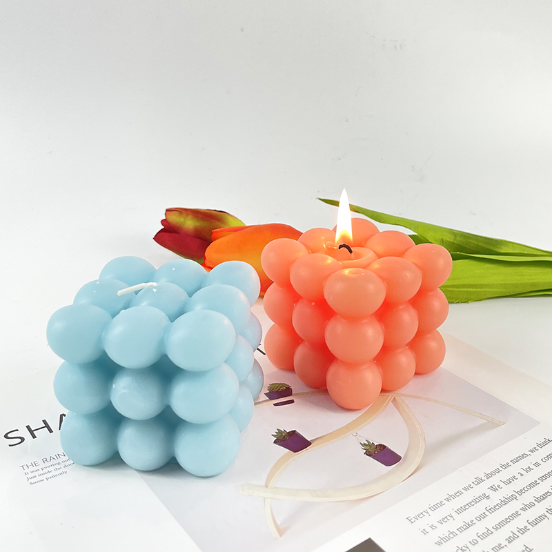 Candles Candle Bubble Large Cube Candles Luxury Scented Rubik's Cube Candle  Colorful Ball Bubble Candle - China Candle and Candles price