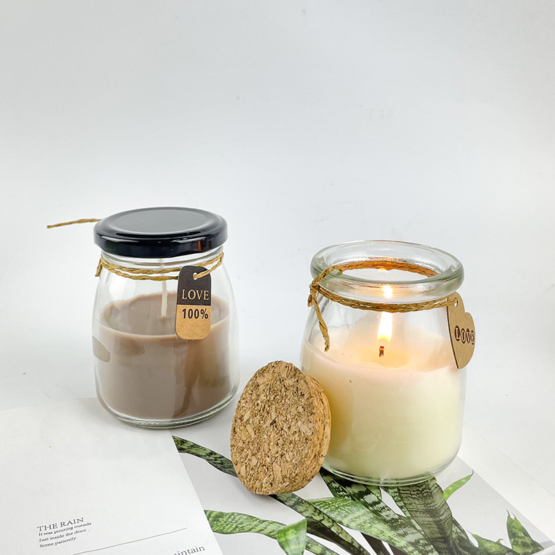 mini glass jar candle